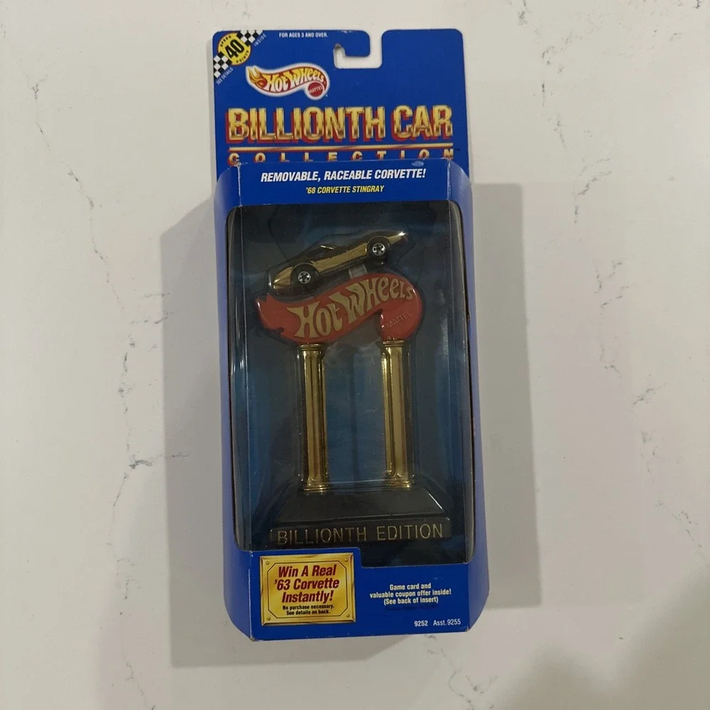 1990 Hot Wheels Billionth Car Edition 68 Corvette Stingray #9252